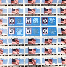 Amvets Envelope Seals American Flag Page Of 45 Complete Vintage NOS OB E22 - $19.99