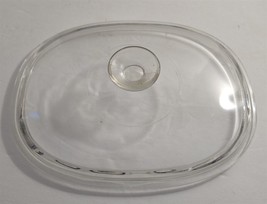 Vintage Pyrex 10 DC 1/2 C Clear Glass Oval Casserole Replacement Lid #47 - $18.81