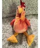 Strut The Rooster Beanie Baby Error Rare Retired 1996 Vintage TY - £79.08 GBP
