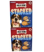 (2) Milk-Bone Stacked Dog Treats Crunchy Biscuit Molasses Peanut Butter ... - $34.99