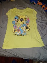 Women&#39;s WOUND UP T-shirt Size XXL 2XL Yellow Floral Grow With The Flow M... - $8.75