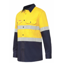 Hard Yakka Koolgear Long Sleeve Work Shirt Hi-Vis Taped Lightweight Y07740 - $77.95