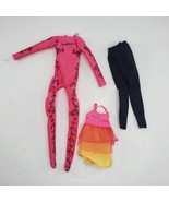 Barbie Sized Clothes Seaworld Wet Suit Lace Tutu Shirt Black Pants Lot V... - £15.66 GBP