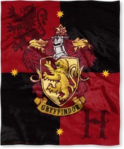 Gryffindor 50" X 60" Northwest Harry Potter House Crests Silk Touch Throw. - $44.98