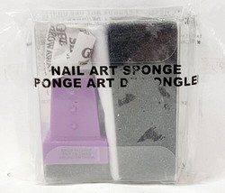 Avon Mark NAIL ART SPONGE Nail Polish Manicure Pedicure Black Purple New... - $184.54 MXN