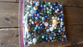 Huge Lot Of Vintage Marbles Bought Estate Whole Collection 1 Gallon Bag - £93.45 GBP