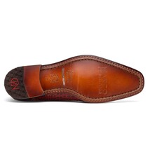 Rovigo Genuine Caiman Crocodile Monk Strap Shoes Rustic Cognac image 5