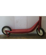 Vintage 50&#39;s Metal Push Scooter Western Flyer / Skate board with Stand - £132.98 GBP