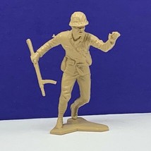 Marx toy soldier Japanese vintage ww2 wwii Pacific 1963 beige figure rif... - £11.80 GBP