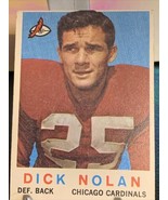 1959 Topps Set # 32 Dick Nolan - Chicago Cardinals - $4.75