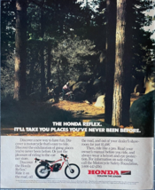 1986 Honda Reflex Vintage Print Ad It&#39;ll Take You Places You&#39;ve Never Been - £10.03 GBP