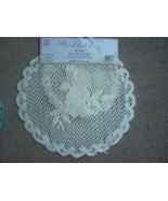 Pack of 4 beigh  doilies crochet 2 round 10&quot; and 2 round 15&quot; nwt - £22.02 GBP