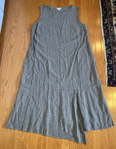 J. Jill Pure Jill Linen Viscose Asymmetrical Midi Sleeveless Dress 1X lagenlook - £23.31 GBP