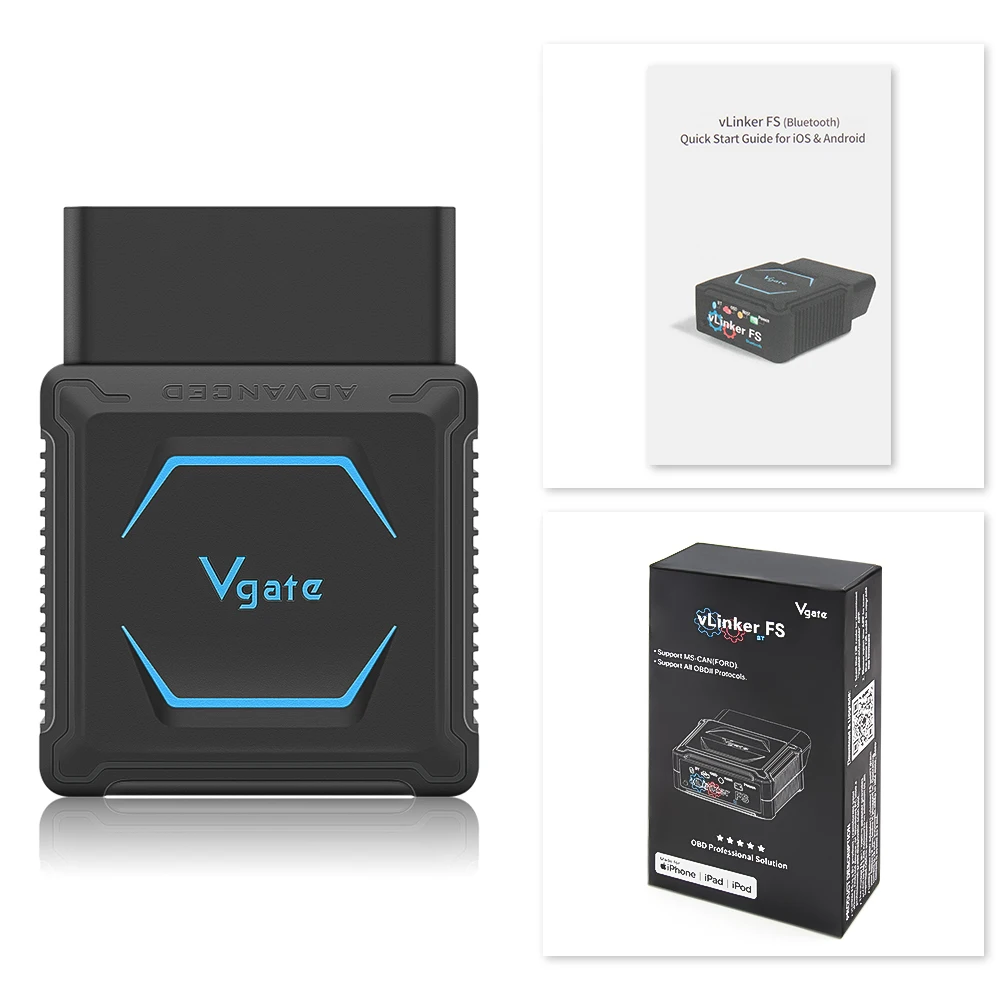 Vgate V Linker Fs ELM327 Bluetooth For Android/IOS For For Scan Hs Ms Can Elm 327 - £105.57 GBP