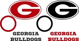 Georgia Bulldogs Cornhole Set of 10 Vinyl Decals - 4 Free Window Decals - $27.12