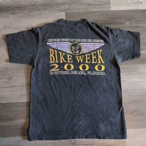 Daytona Bike Week 2000 Black Men&#39;s Large T-shirt Vintage Y2K Biker Rally  - £10.82 GBP