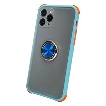 Matte Color Magnetic 360° Ring Stand Case for iPhone 11 Pro Max 6.5&quot; LIGHT BLUE - $7.66