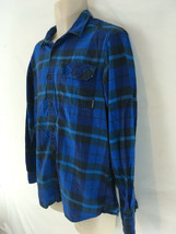 Columbia Omni Wick Mens M Plaid Hiking Camp Indian Cotton Flannel Shirt - $12.00