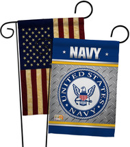 US Navy - Impressions Decorative USA Vintage Applique Garden Flags Pack GP108422 - £28.04 GBP