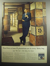 1957 Tetley Tea Ad - Teas from at least 22 plantations are in every Tetley bag - £14.48 GBP