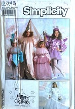 Simplicity Sewing Pattern 9343 Costume Jester Princess Bride Fairy Girls S-XL - £7.16 GBP
