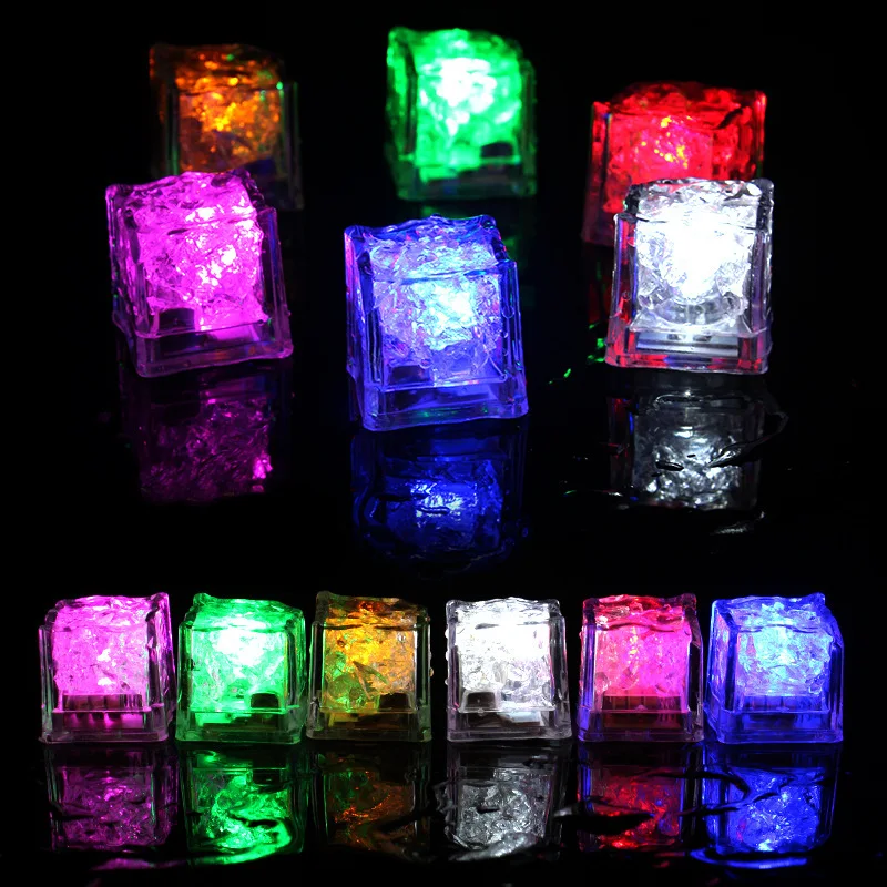 Play Home Decor Luminous LED Ice Cubes Glowing Party Flash Neon Halloween Festiv - £23.18 GBP