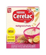 Nestlé Cerelac Baby Cereal with Milk, Multigrain &amp; Fruits 12 Months 10.5... - £15.88 GBP