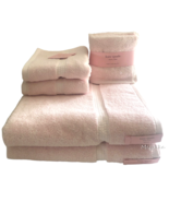 Kate Spade Baby Pink 8 Pc Towels Set 2 Bath 2 Hand 4 Wash Facecloths Bat... - £92.27 GBP