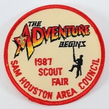 Vintage 1987 Sam Houston Council Scout Fair Adventure Boy Scouts BSA Camp Patch - £8.72 GBP