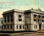 Lincoln&#39;s Library Springfield IL Postcard PC12 - $4.99