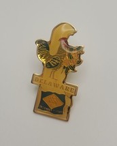Delaware Collectible Souvenir Lapel Hat Pin State Flag Rooster - £13.29 GBP