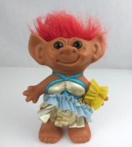 Vintage Uneeda Wishnik Bikini Beach 8" Troll Doll With Red Hair - $16.48