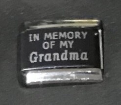 In Memory Of My Grandma Wholesale Italian Charm Enamel 9mm Link K40 - $15.00