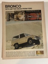 1967 Ford Bronco Vintage Print Ad Advertisement pa13 - £8.69 GBP