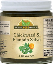Chickweed & Plantain Salve - All Natural Care For Dry Chapped Hands & Skin Usa - $16.97+