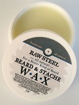 RAW STEEL Beard &amp; Mustache Conditioner WAX Treatment Amish Country Essen... - £13.33 GBP