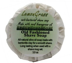 LemonGrass Moisturizing Shave Soap ~ Handmade Antibacterial Antimicrobia... - $9.97