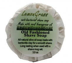 LemonGrass Moisturizing Shave Soap ~ Handmade Antibacterial Antimicrobia... - £9.24 GBP