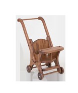 Oak Doll Stroller Amish Handmade Wood Furniture Toddler Kids Toy Play Room - £154.41 GBP