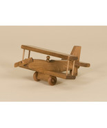 AIRPLANE - Amish Handmade Biplane Wood Toy USA Handcrafted Plane Montess... - £47.94 GBP
