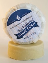 Italian Ice Shave Soap ~ For A Close Smooth Shaving Experience 3oz Bar - £7.96 GBP