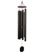 DREAM MAKER WIND CHIME ~ Large 64 inch Amish Handmade in Textured Black USA - £310.87 GBP
