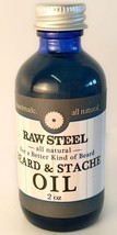 RAW STEEL Beard &amp; Mustache Conditioner Oil Treatment Amish Country Essen... - $16.97