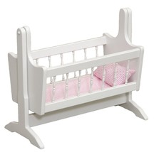 12 - 18&quot; BABY DOLL SWINGING CRADLE Amish Handmade Baby Dolls Furniture S... - £155.78 GBP