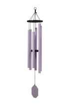 EVENING PRIMROSE WIND CHIME ~ Amethyst 43 inch Amish Handmade in the USA... - $127.97