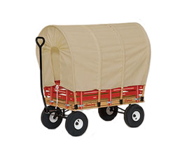 AMISH CONESTOGA COVERED WAGON 40&quot; w/ 6½ Wide Off Road Tires *4 Colors* USA - £566.36 GBP