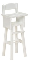 DOLL HIGH CHAIR - 12&quot; to 18&quot; WHITE Dolls Booster Seat &amp; Tray American Ha... - £131.97 GBP