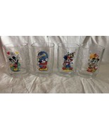 Disney Mickey Mouse 2000 Millennium Anniversary Rare Glasses Set McDonal... - £19.07 GBP