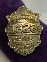 Antique Fire Department Pin Badge Middletown 1323 Rescue Services Cosplay - $99.95