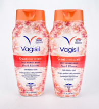 Vagisil Scentsitive Scents Peach Blossom Daily Intimate Wash 12oz Lot of 2 - £15.29 GBP
